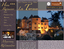 Tablet Screenshot of hotel-la-terrasse.com